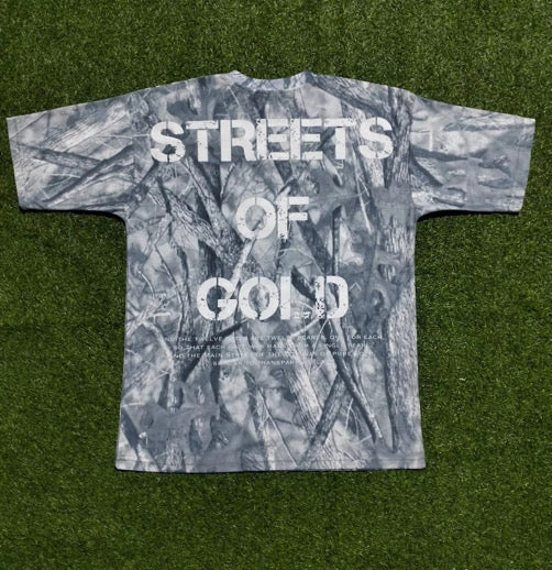 Oversized White camo Cross